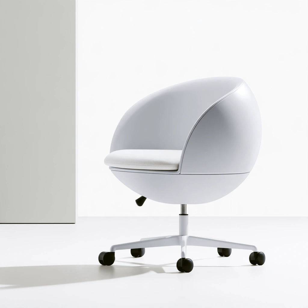 Sedia ergonomica da ufficio, colore bianco