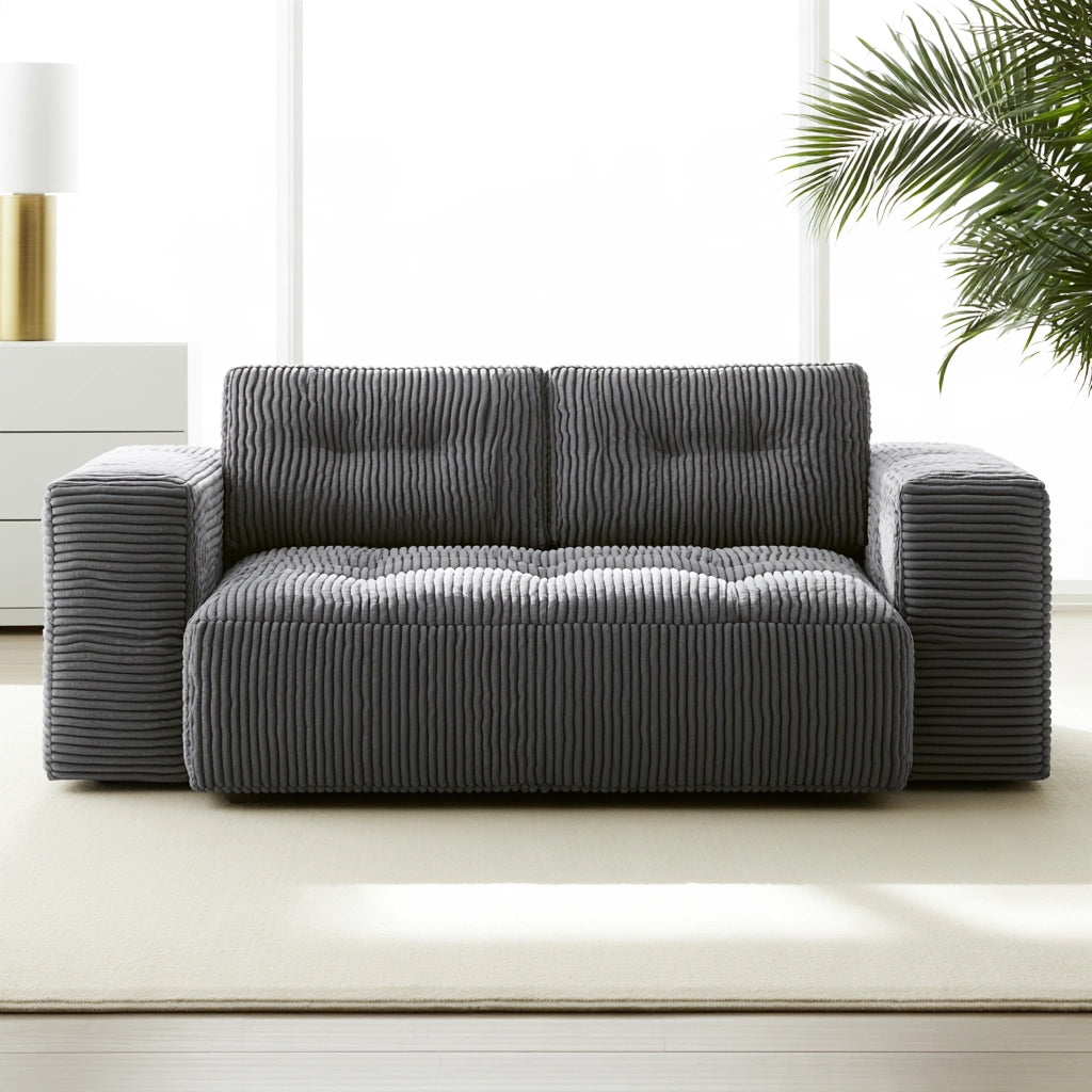 Divano contemporaneo, colore grigio scuro