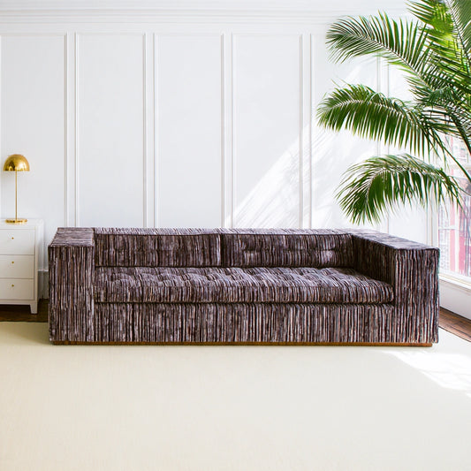 Divano contemporaneo, colore grigio scuro
