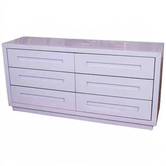 Cassettiera verticale con sei cassetti, colore bianco