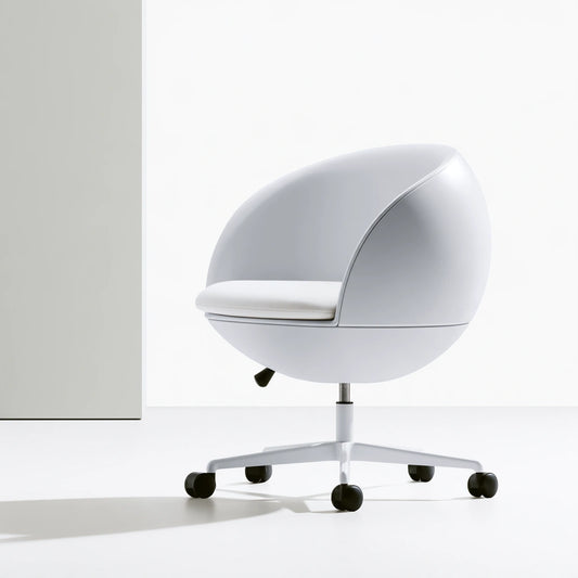 Sedia ergonomica da ufficio, colore bianco