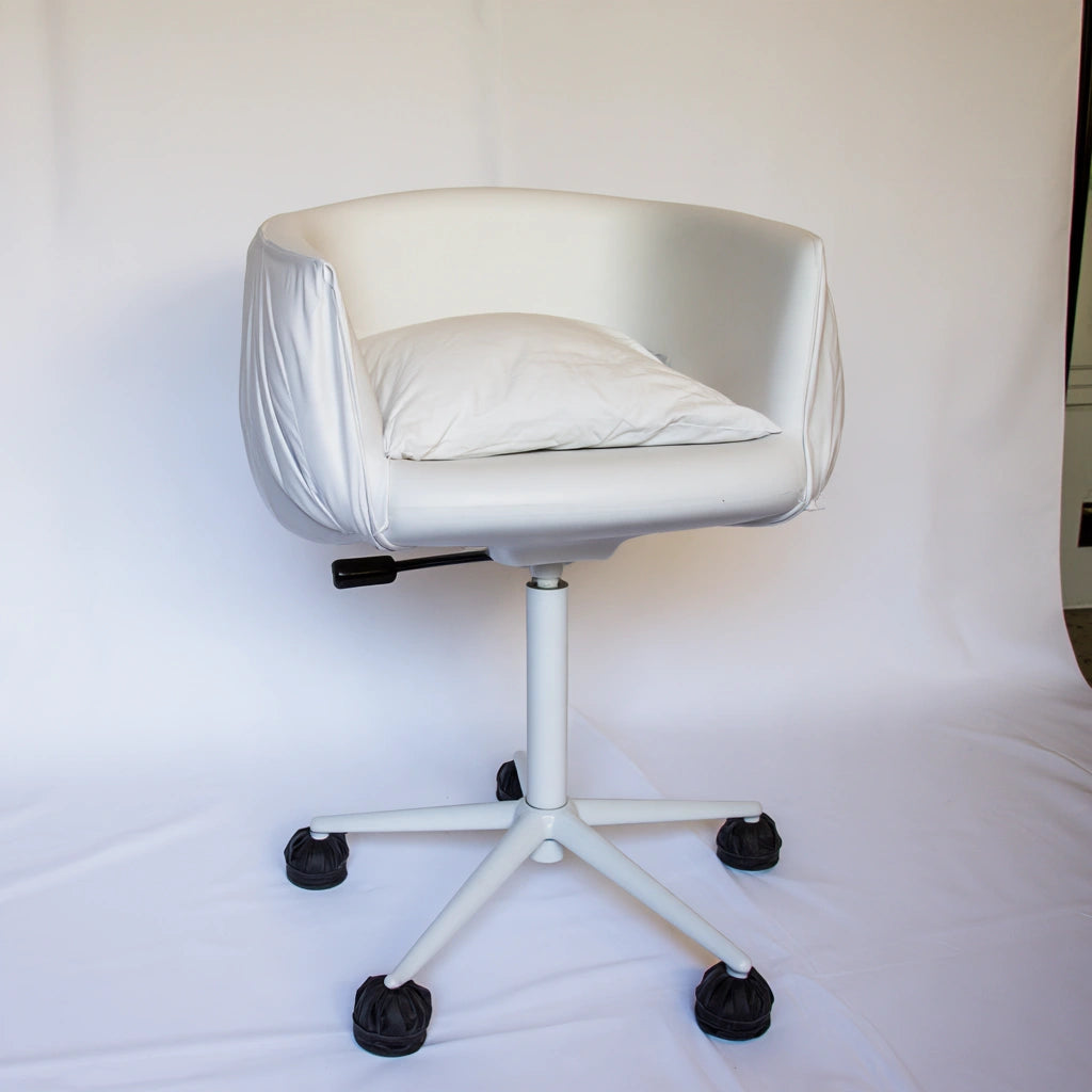 Sedia ergonomica da ufficio, colore bianco