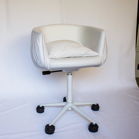 Sedia ergonomica da ufficio, colore bianco