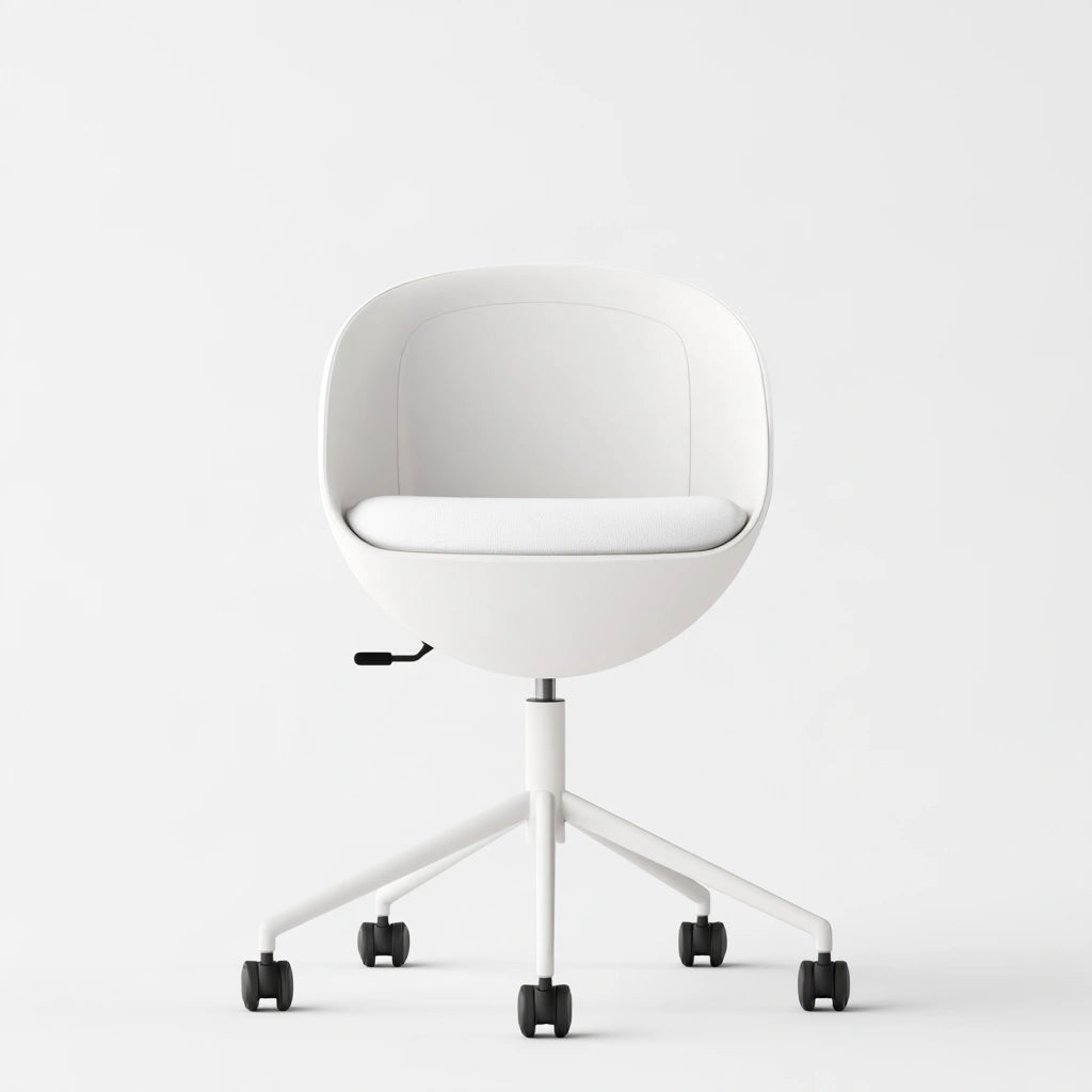 Sedia ergonomica da ufficio, colore bianco